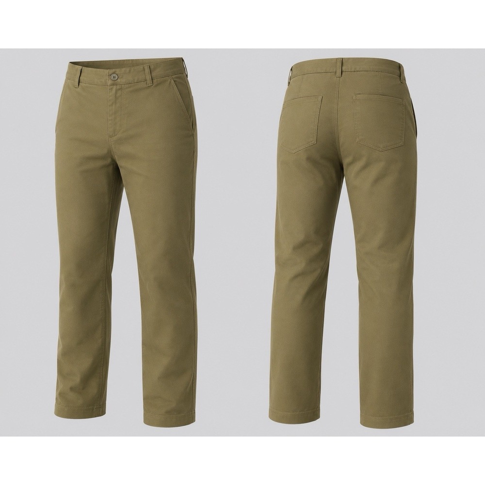 Fabletics Pants Mens XX OLIVE GRN Golf Stretch Performance Chino 6 POCKETS